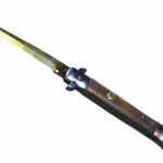 ★ Stiletto Knife | Case Hardened (Well-Worn)