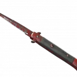 ★ Stiletto Knife | Crimson Web (Battle-Scarred)