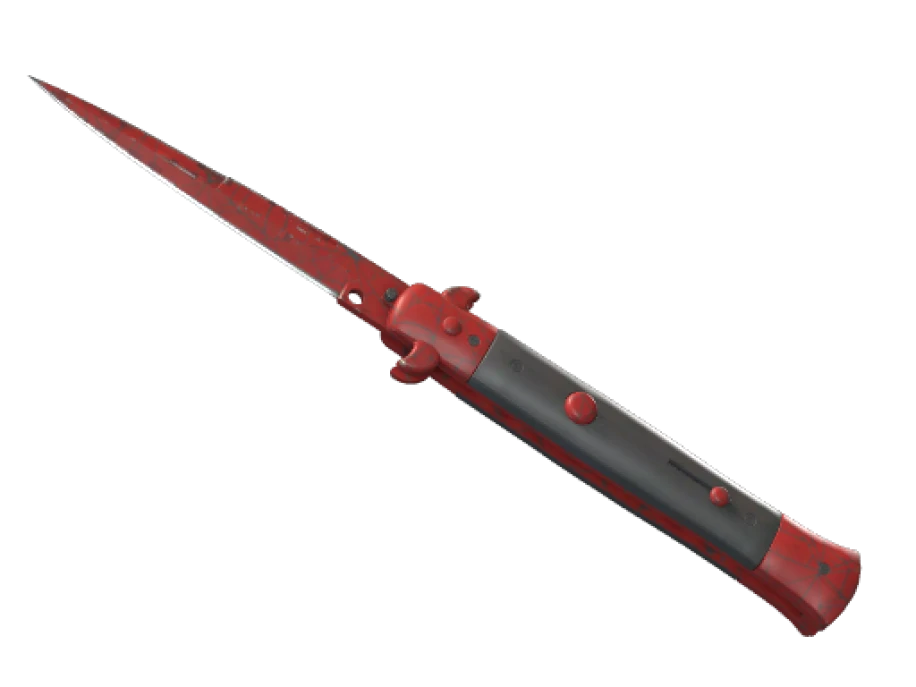 ★ Stiletto Knife | Crimson Web (Field-Tested) - Image 1