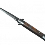 ★ Stiletto Knife | Damascus Steel (Well-Worn)