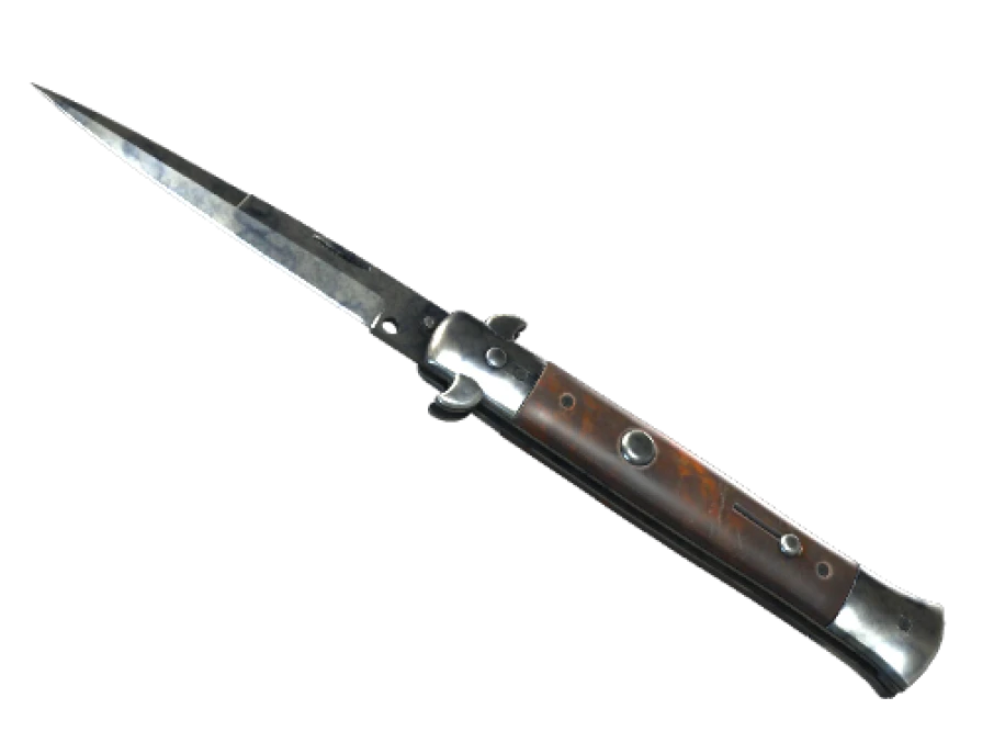 ★ Stiletto Knife | Stained (Well-Worn) - Image 1