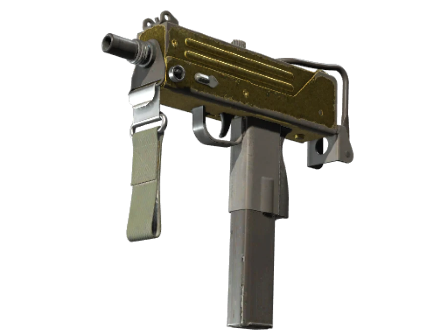 MAC-10 | Gold Brick (Battle-Scarred) - Image 1