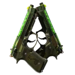 StatTrak™ Dual Berettas | Cobra Strike (Well-Worn)