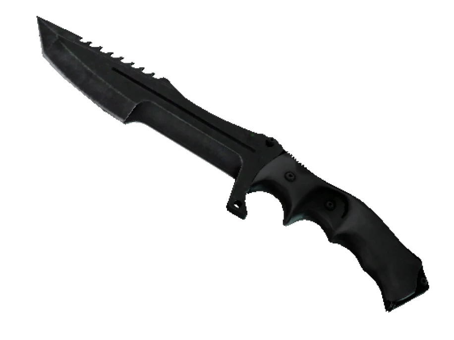 ★ StatTrak™ Huntsman Knife | Black Laminate (Minimal Wear) - Image 1
