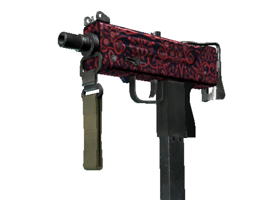 MAC-10 | Red Filigree (Field-Tested) - Image 1