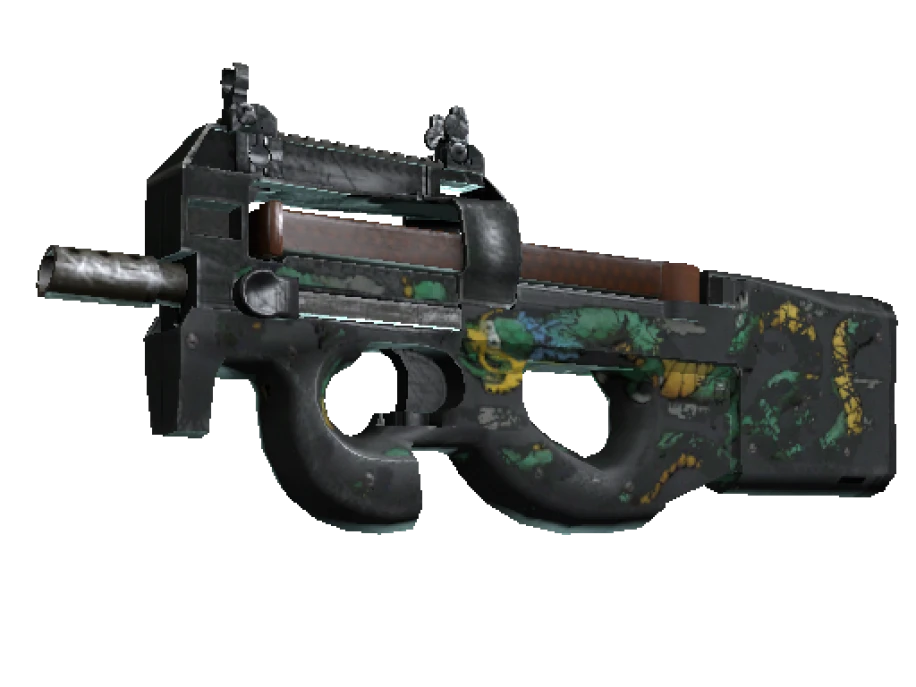 P90 | Emerald Dragon (Battle-Scarred) - Image 1