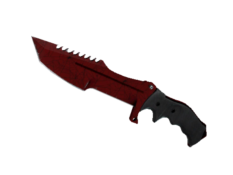 ★ StatTrak™ Huntsman Knife | Crimson Web (Well-Worn) - Image 1