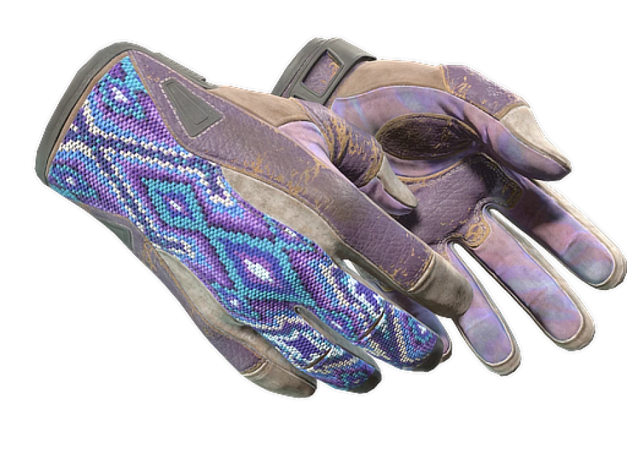 ★ Sport Gloves | Violet Beadwork (Battle-Scarred) - Image 1