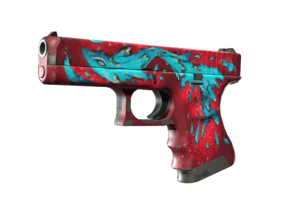 Glock-18 | Water Elemental (Well-Worn) - Image 1