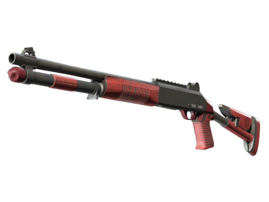 XM1014 | Red Leather (Minimal Wear) - Image 1