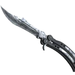 ★ Butterfly Knife | Damascus Steel (Well-Worn)