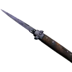 ★ Stiletto Knife | Blue Steel (Battle-Scarred)