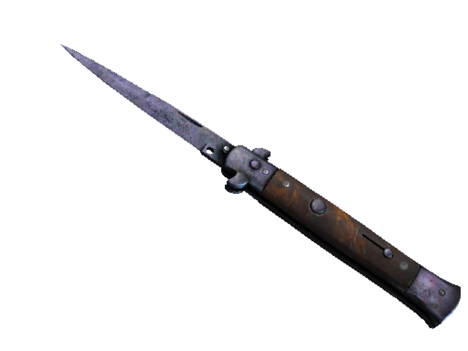 ★ Stiletto Knife | Blue Steel (Battle-Scarred) - Image 1