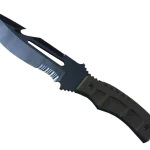 ★ Survival Knife | Blue Steel (Well-Worn)