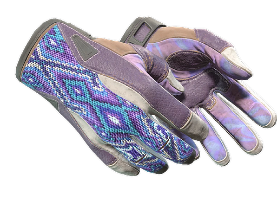 ★ Sport Gloves | Violet Beadwork (Well-Worn) - Image 1